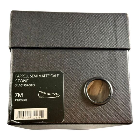 Coach Farrell Women’s Semi Matte Calf Ballet Flats Shoes Stone Size 7 - Picture 9 of 14